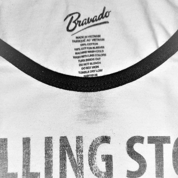 The Rolling Stones Tongue Logo Raglan rock Official T-Shirt XL NWT - Picture 3 of 3